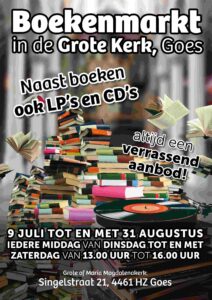 Grote boekenmarkt in Goes voor Delta voor Colombia