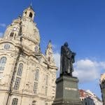 Standbeeld Luther voor de Frauenkirche in Dresden